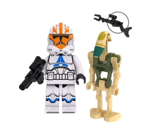 CLON 322 + DROIDE MINIFIGURA STAR WARS